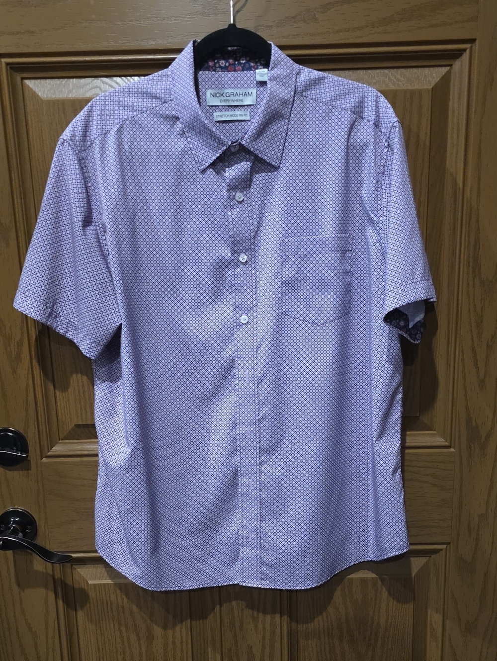 Mens Short Sleeve Shirt By Nick Graham XL